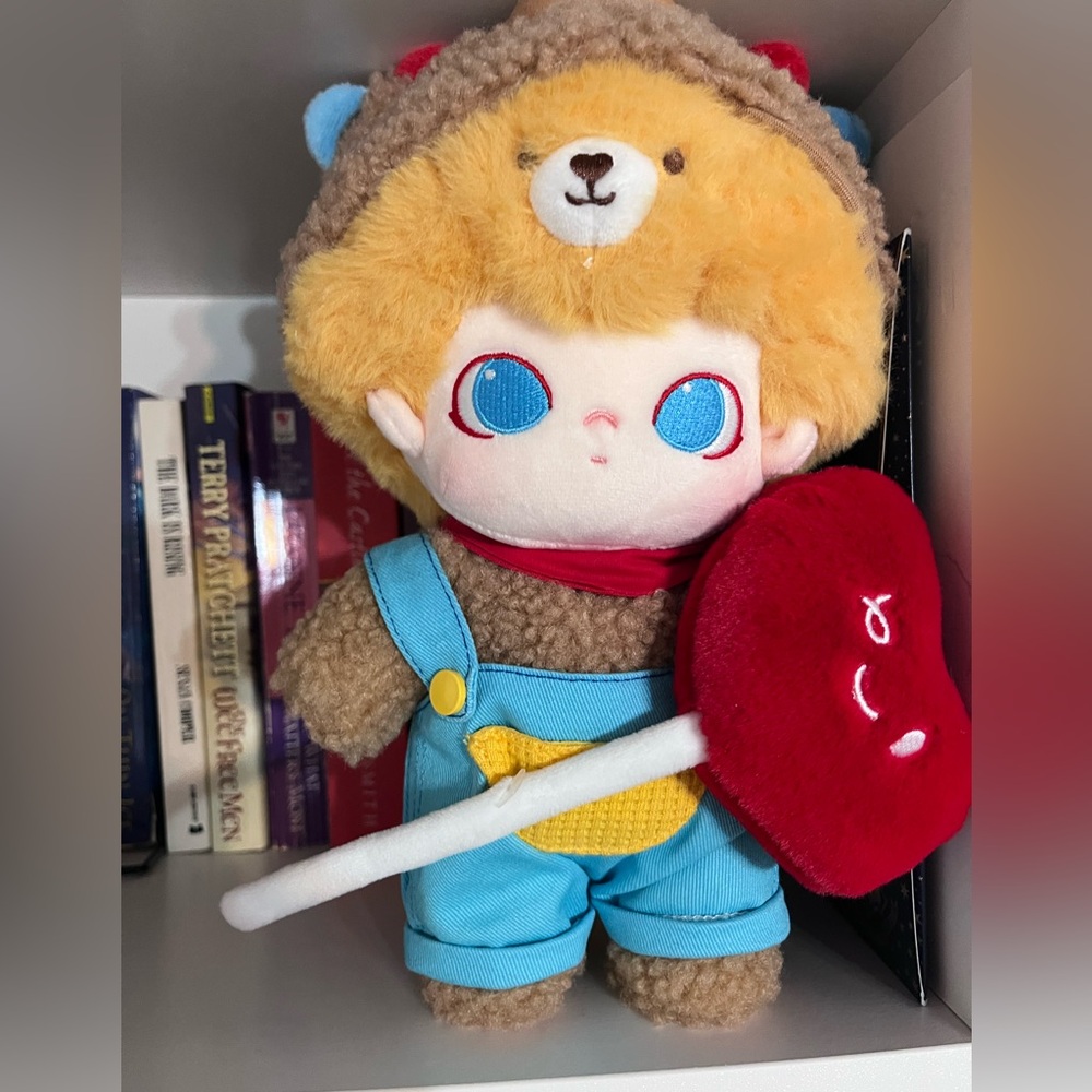 DIMOO Dating Series-20cm Cotton - Adorable Plush Bear Toy with Red Heart